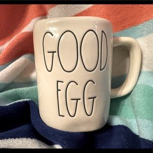 Rae Dunn “Good/Bad Egg” Ivory Easter Mug